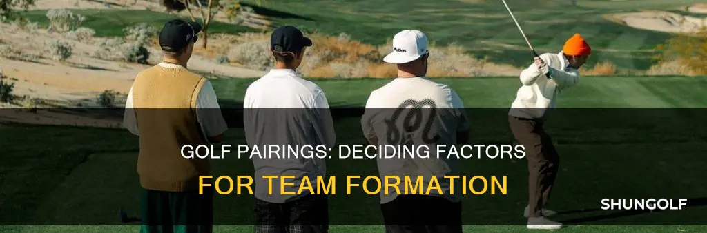 how do they decide golf pairings
