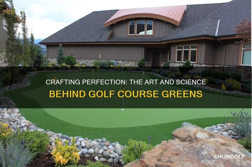 how do they make golf course greens