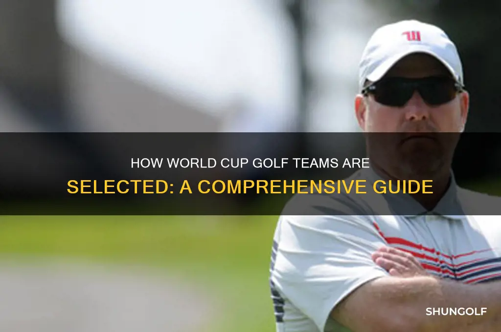 how do they pick world cup golf teams