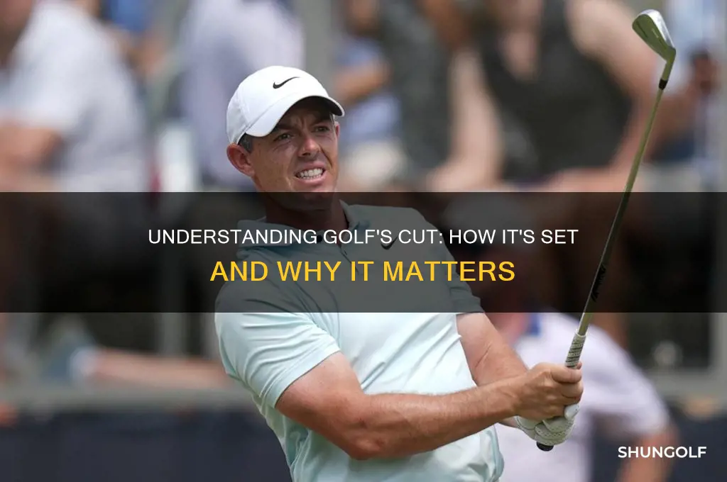 how do they set the cut in golf