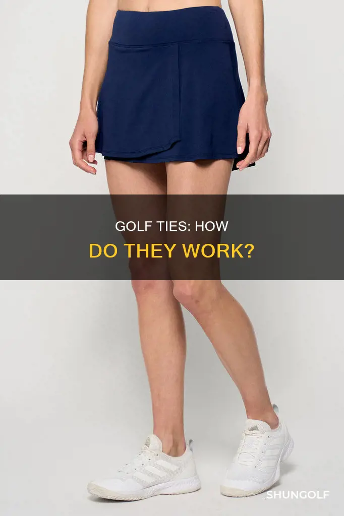 how do ties work in golf