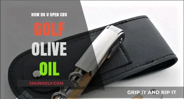 Unlocking Cru Golf Olive Oil: A Step-by-Step Guide to Opening