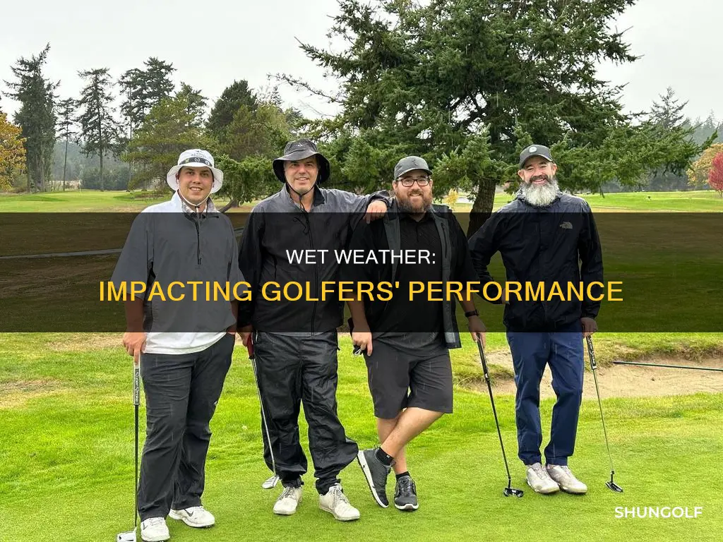 how do wet conditions affect golf