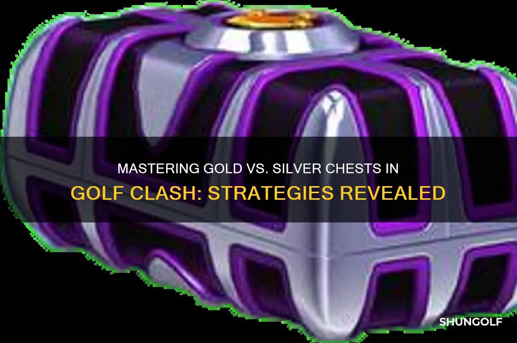 how do yo uget gold chests vs silver golf clash