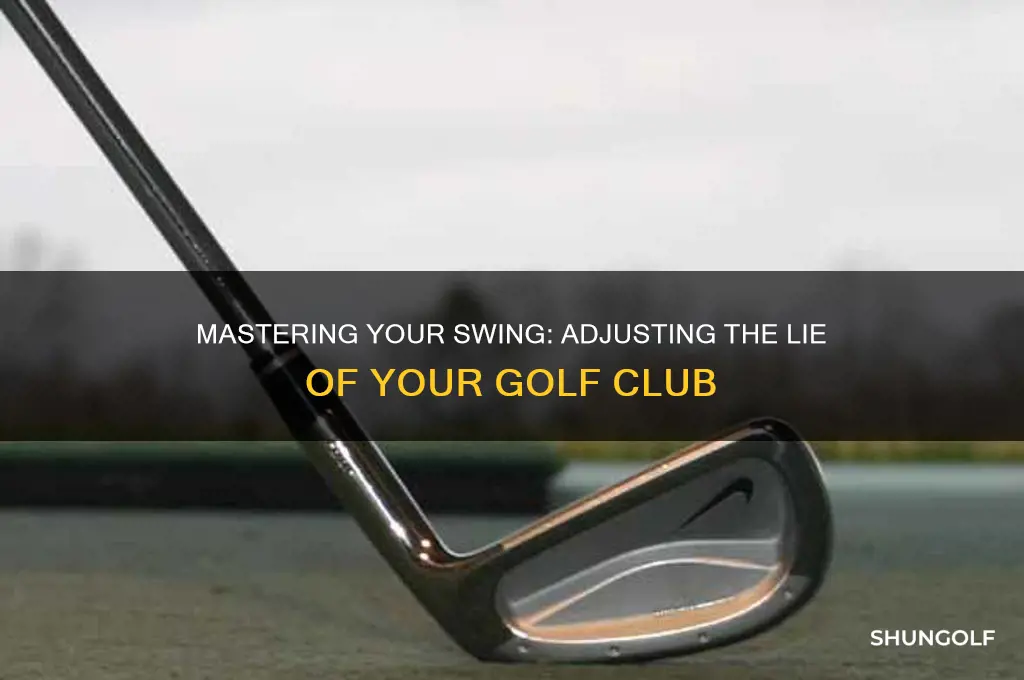 how do you adjust the lie of a golf club