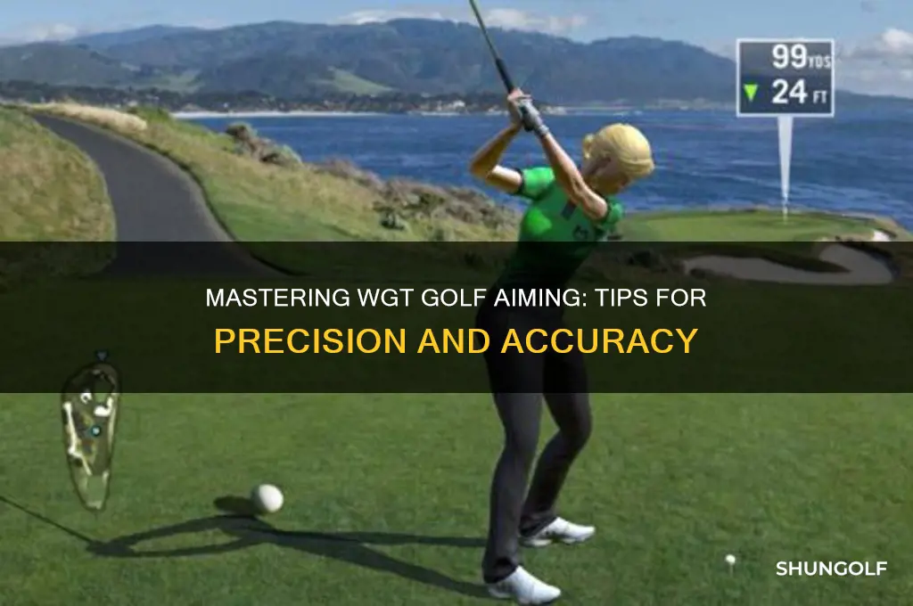 how do you aim in wgt of golf