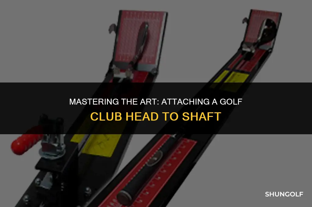 how do you attach golf head head to shaft