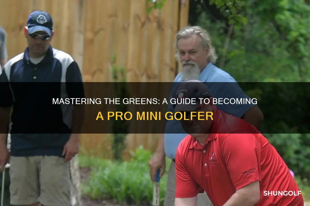 how do you become a professional mini golfer