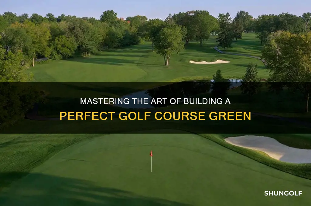 how do you build a golf course green