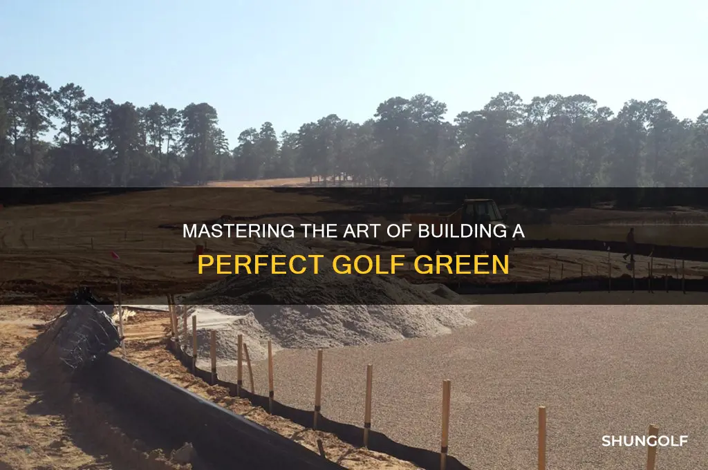 how do you build a golf green