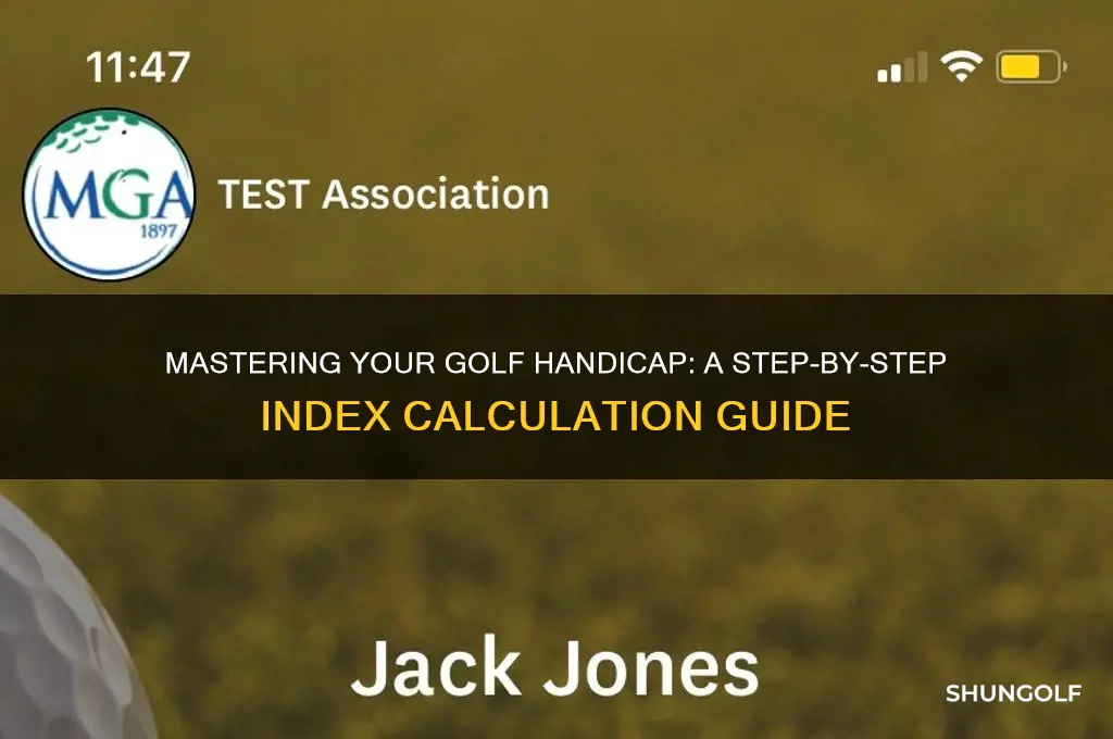 how do you calculate a golf index
