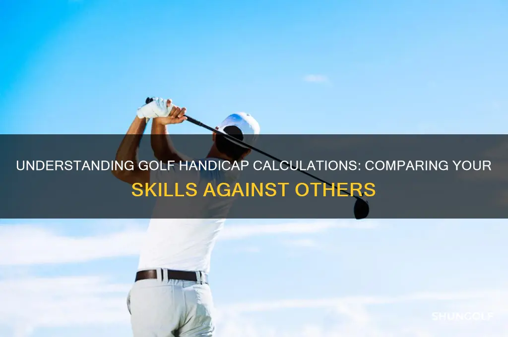 how do you calculate handicap in golf vs one another
