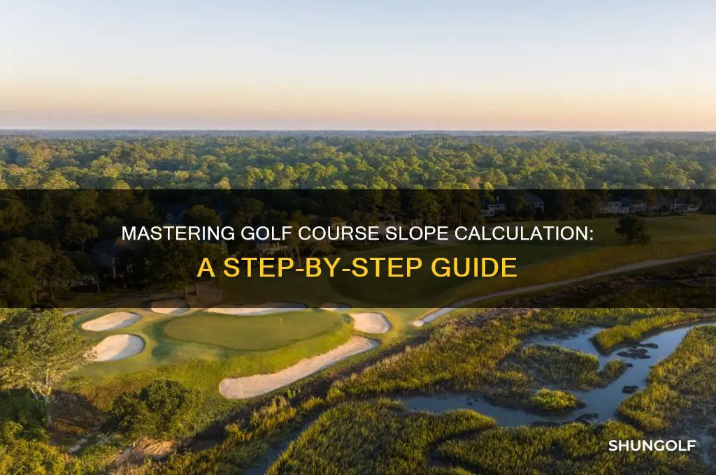 how do you calculate slope on a golf course