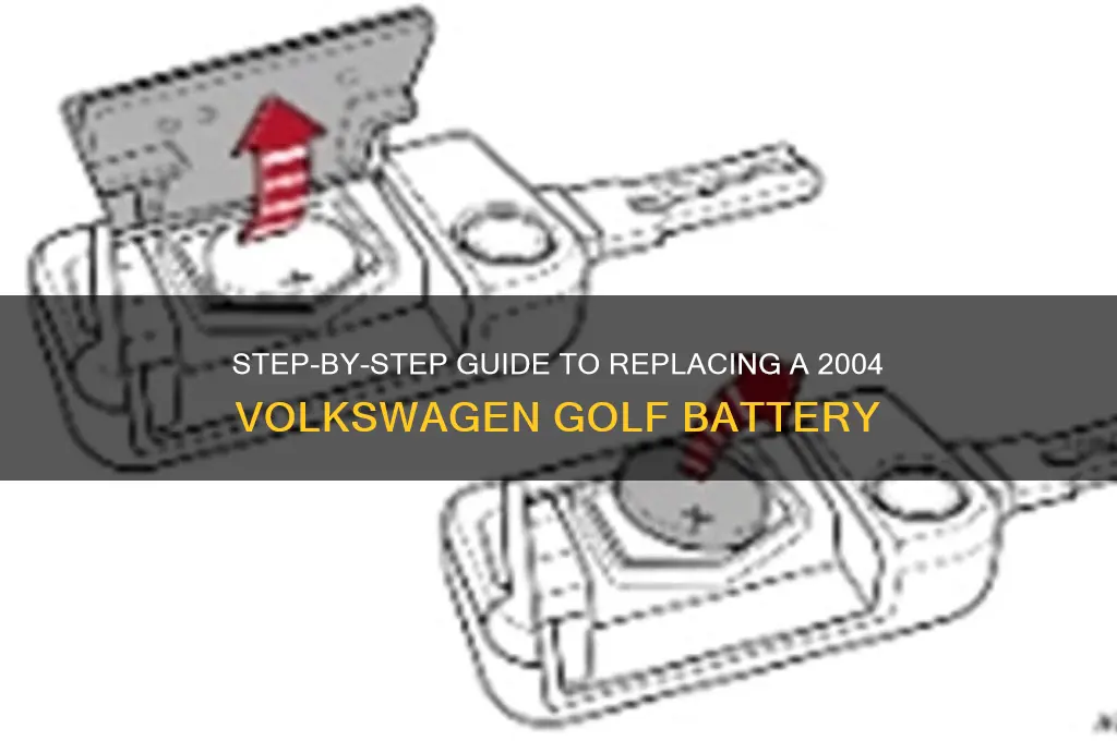 how do you changs a battery in 2004 volkswagen golf