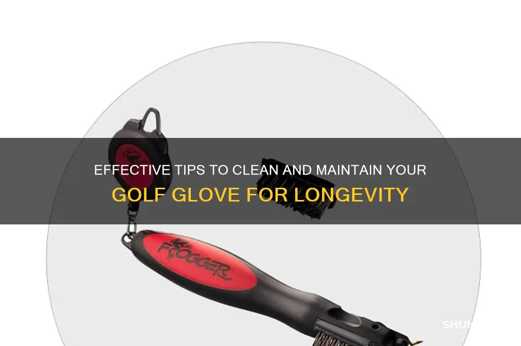 how do you clean a golf glove