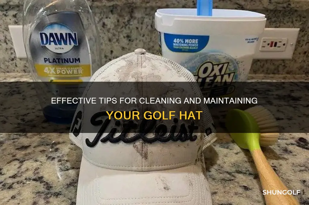 how do you clean a golf hat