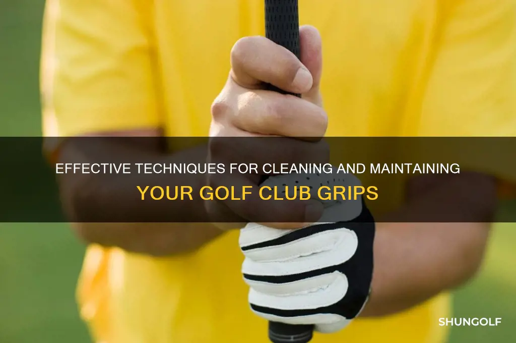 how do you clean golf club grips