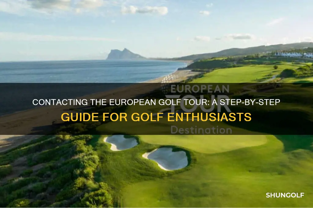how do you contact the european golf tour
