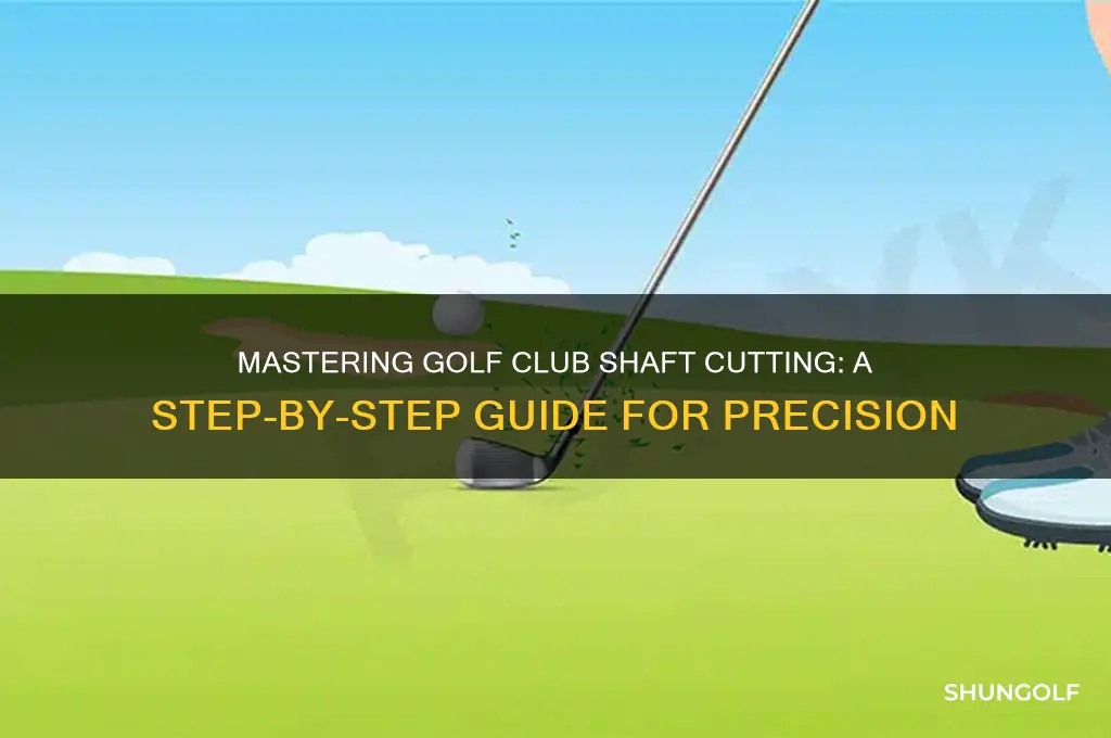 how do you cut a golf club shaft