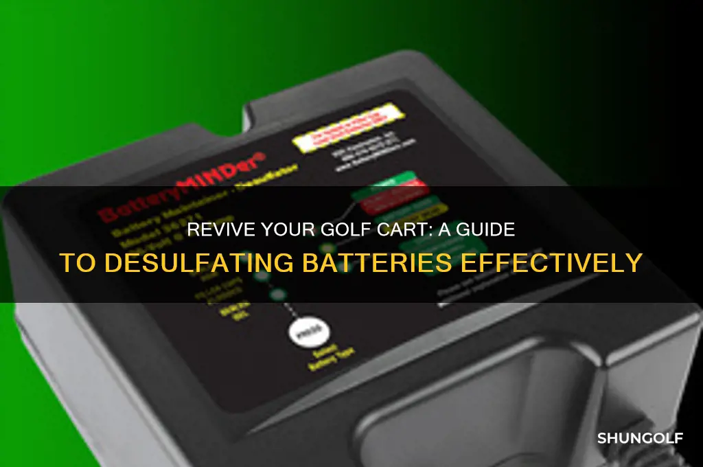 how do you d sulphate golf cart batteries