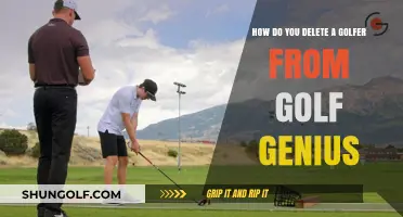 Removing a Golfer from Golf Genius: A Step-by-Step Guide
