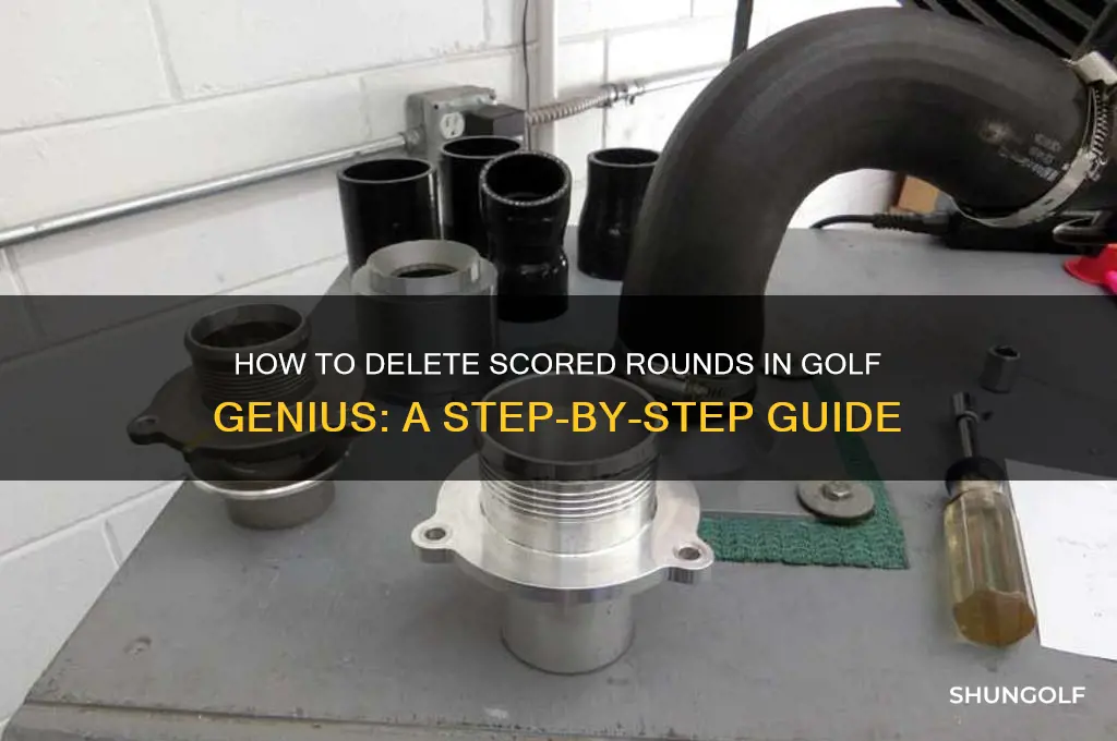 how do you delete scored rounds in golf genius