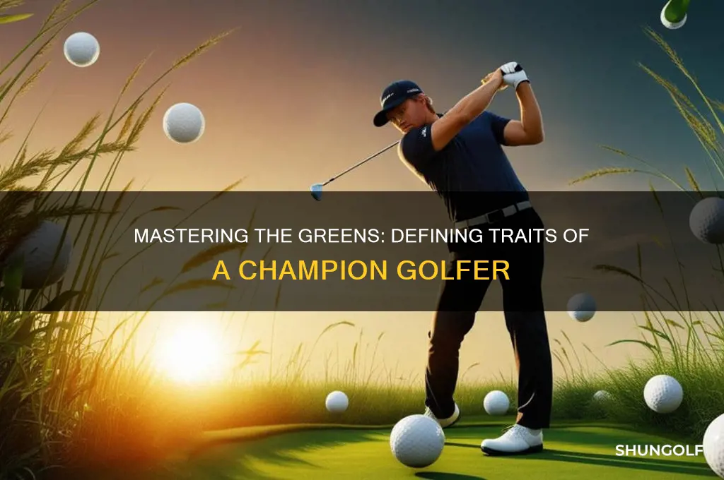 how do you describe a champion golfer