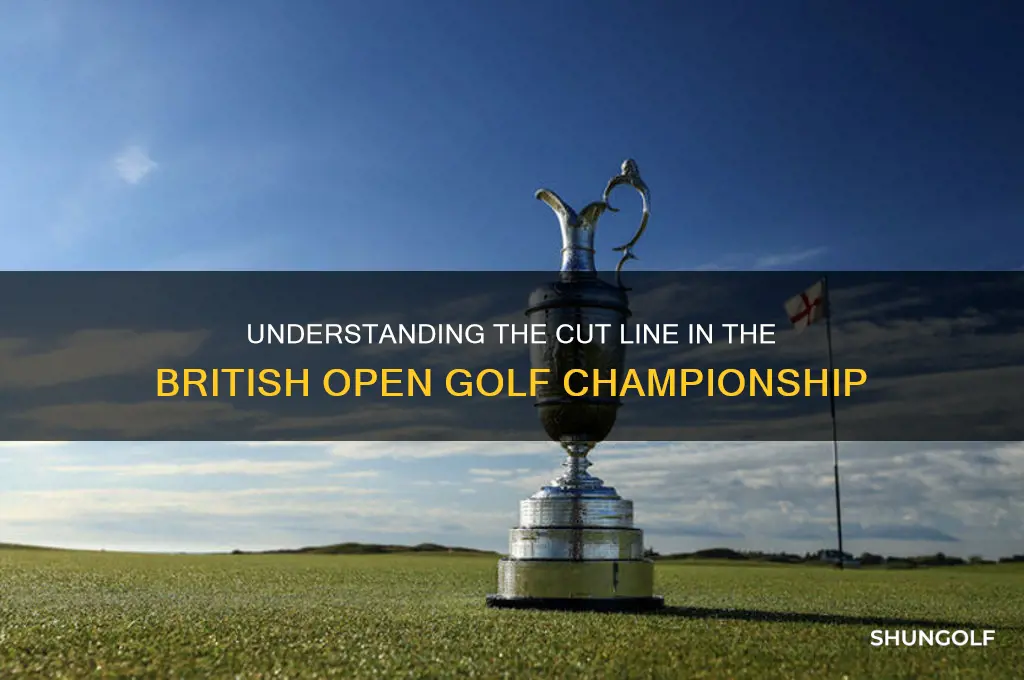 how do you determine the cut in golf british open