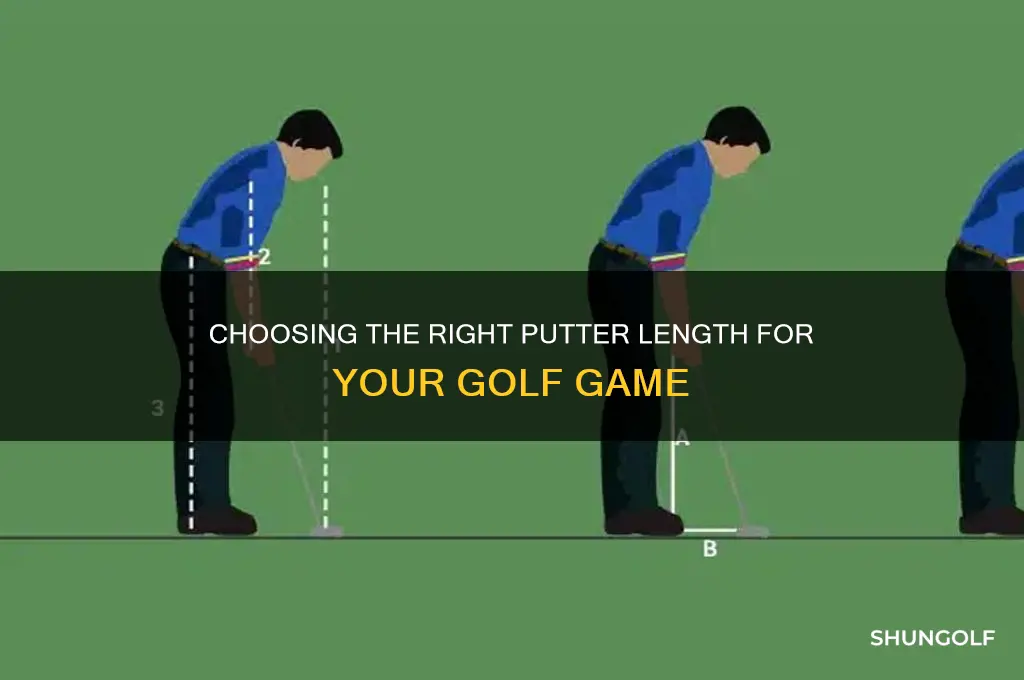 how do you determine the length of a golf putter