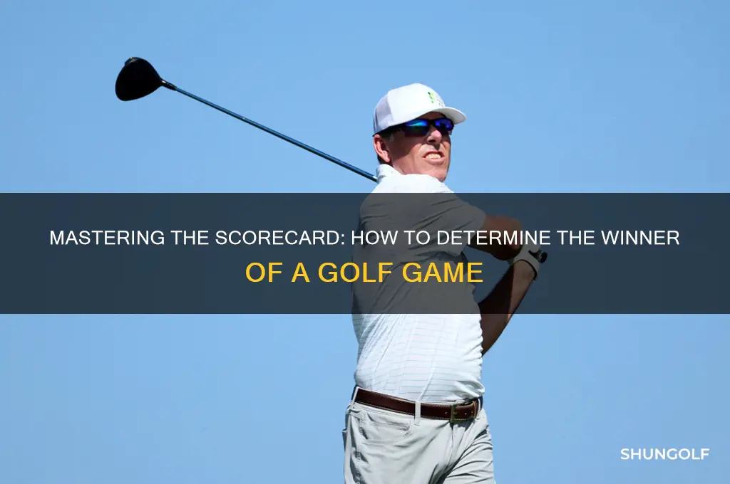 how do you determine the winner of a golf game