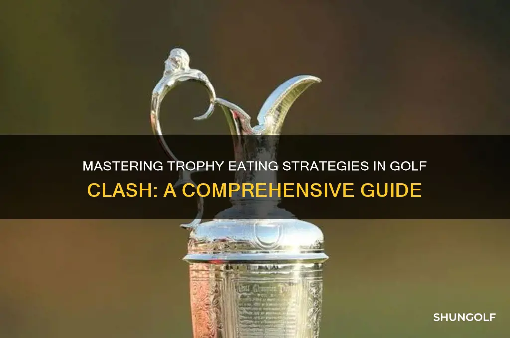 how do you eat trophies golf clash