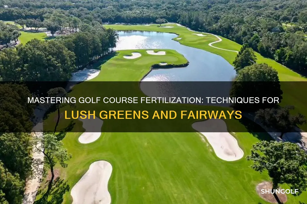 how do you fertilze a golf course