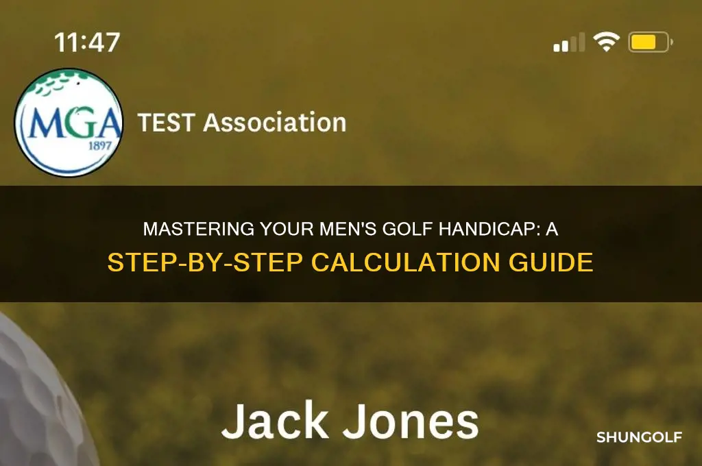 how do you figure your mens golf handicapp
