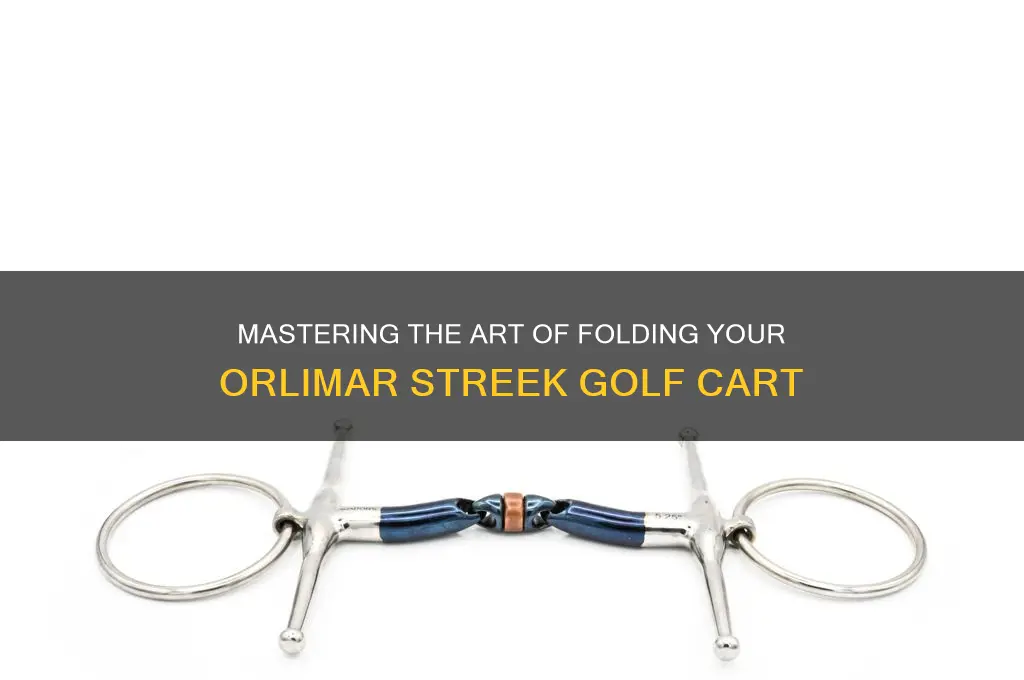 how do you fold a orlimar streek golf cart