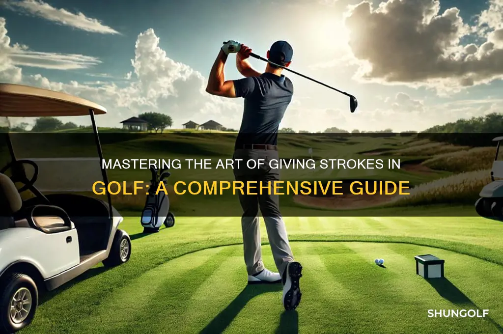 how do you give strokes in golf