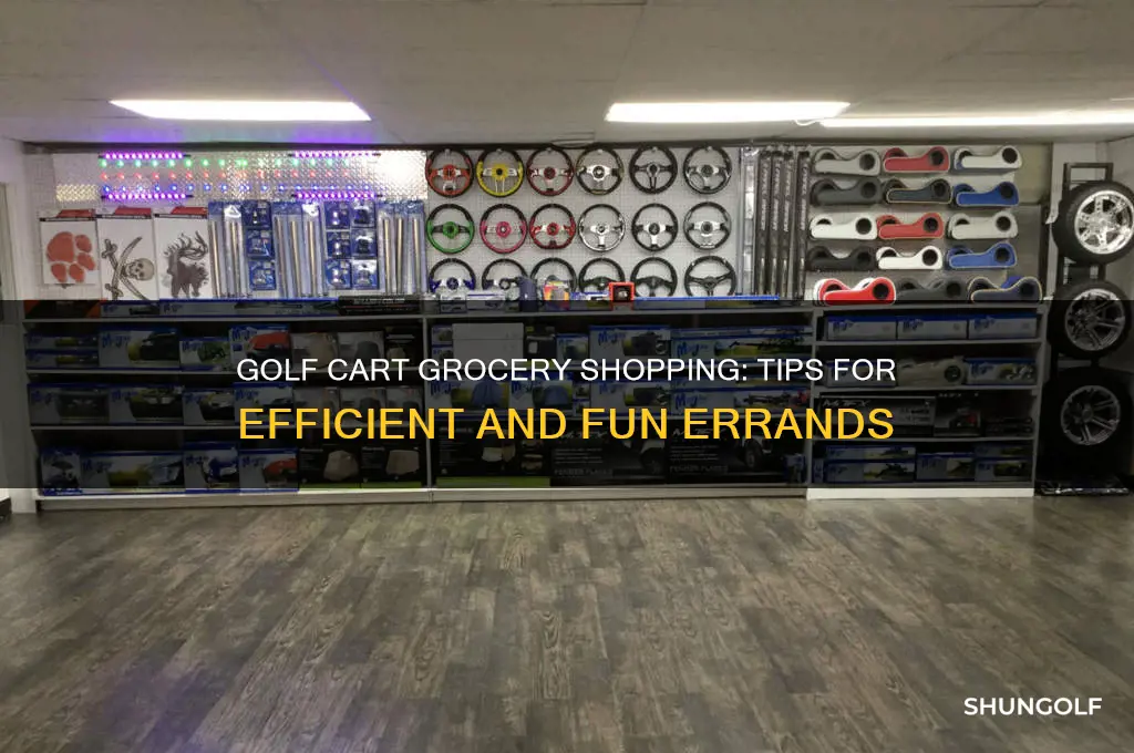 how do you grocery shop in a golf cart