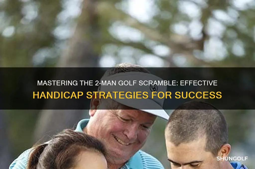 how do you handicap a 2 man golf scramble