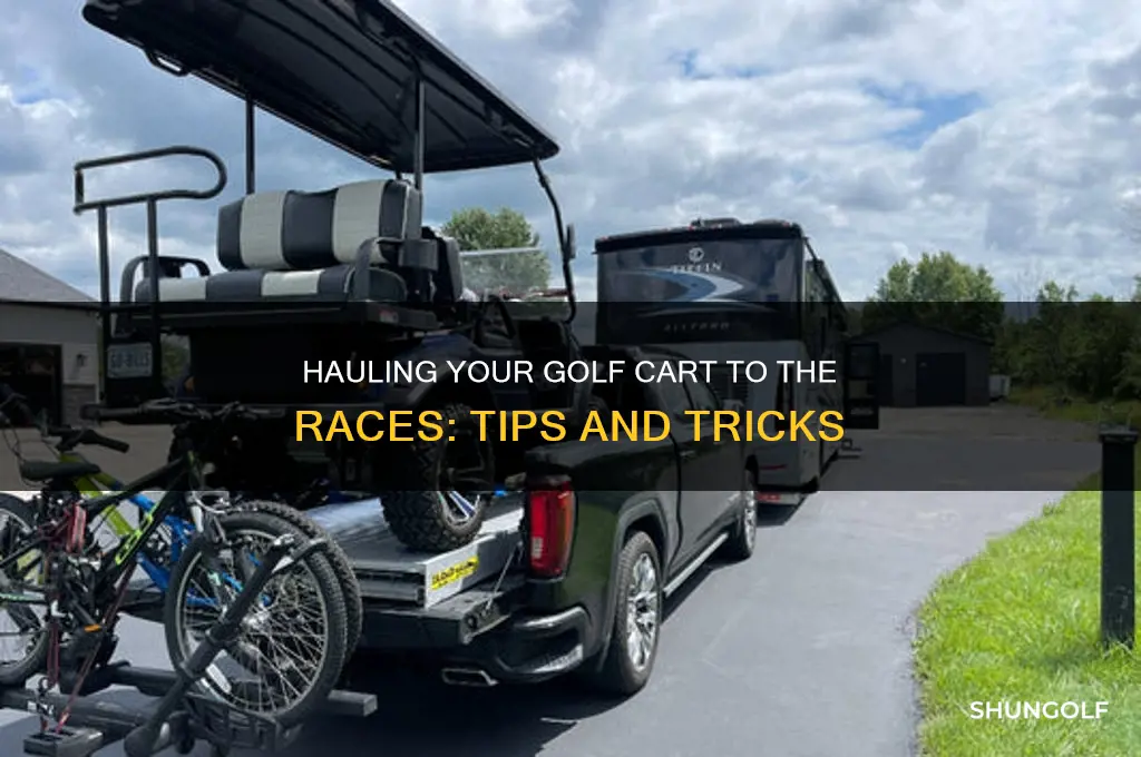 how do you haul your golf cart to the races