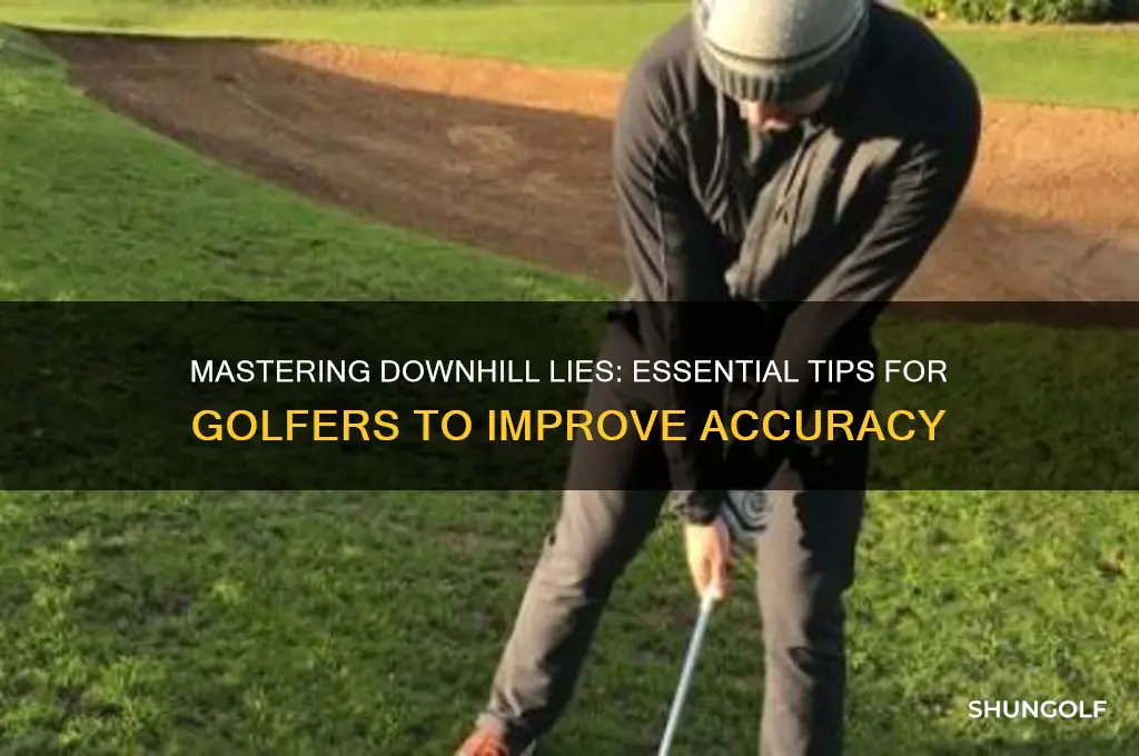 how do you hit a downhill lie in golf
