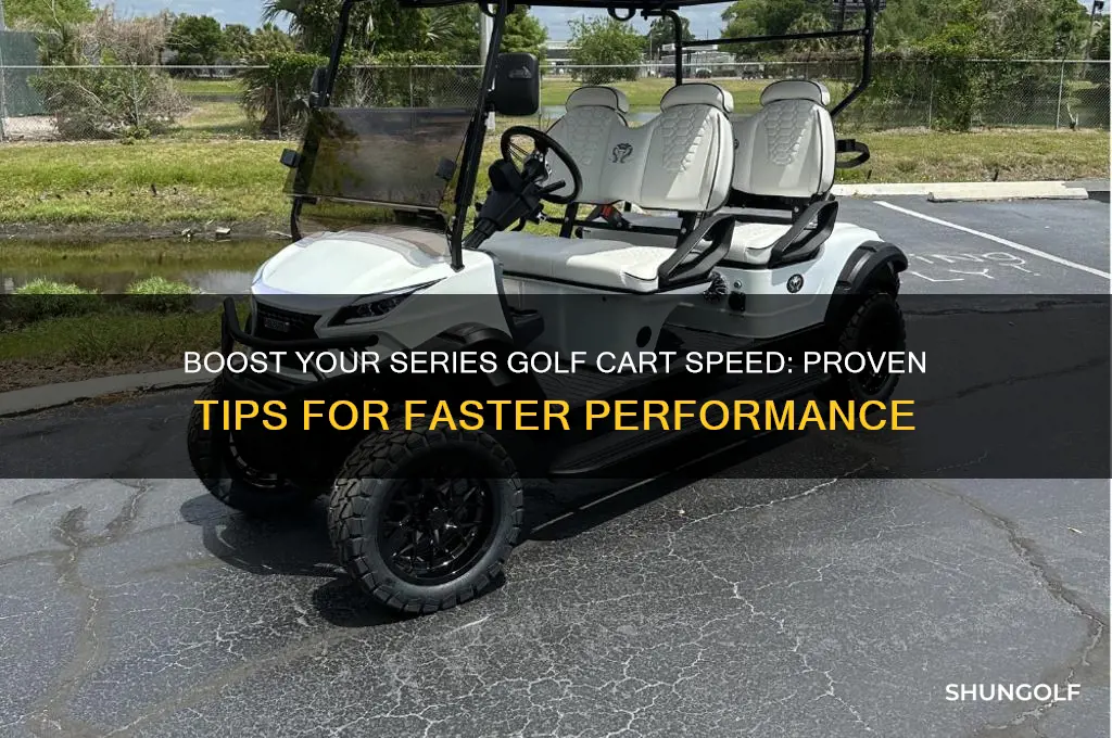 how do you increase speed on a series golf cart