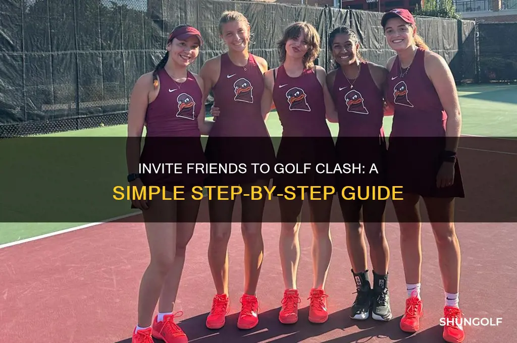 how do you invite friends to play golf clash