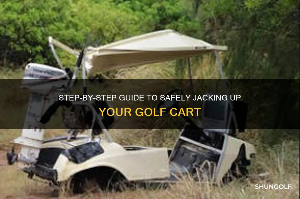 how do you jack up a golf cart