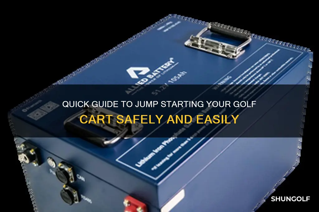 how do you jump start a golf cart