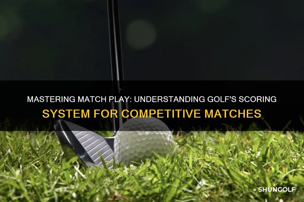 how do you keep score in golf match play