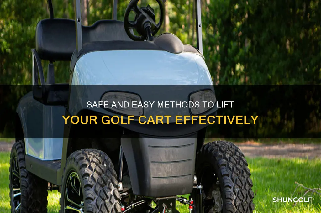 how do you lift a golf cart