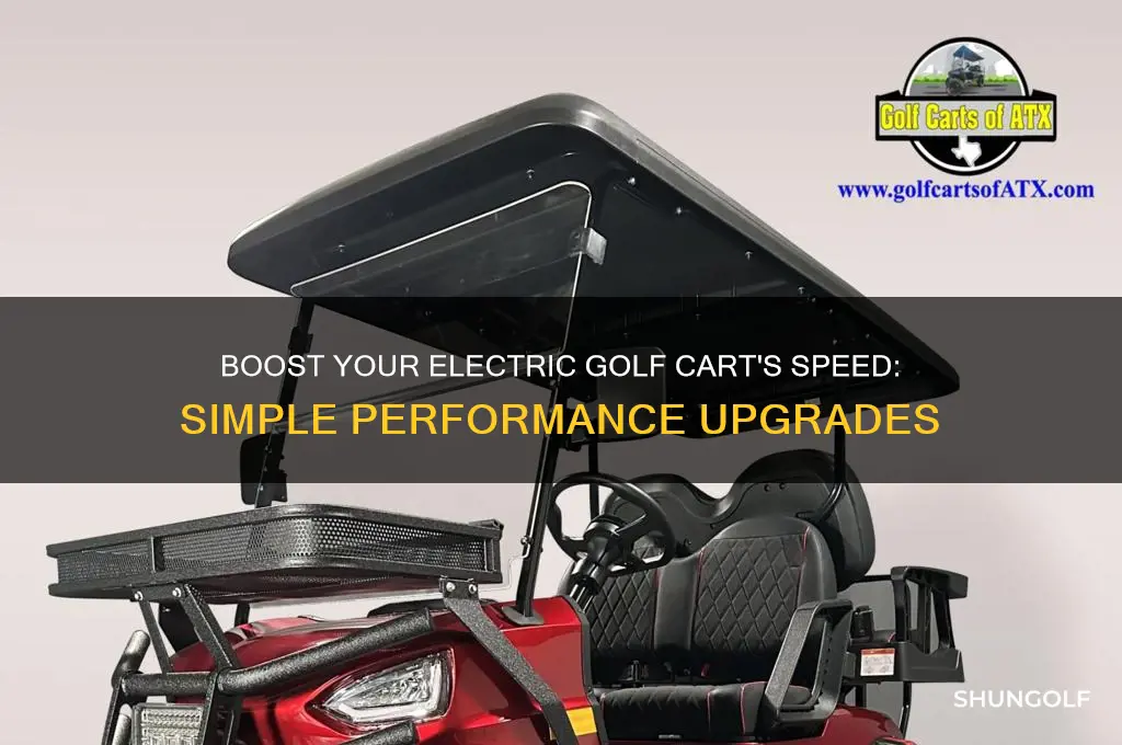 how do you make electric golf carts faster