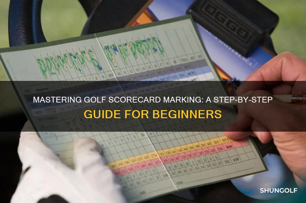 how do you mark a golf scorecard