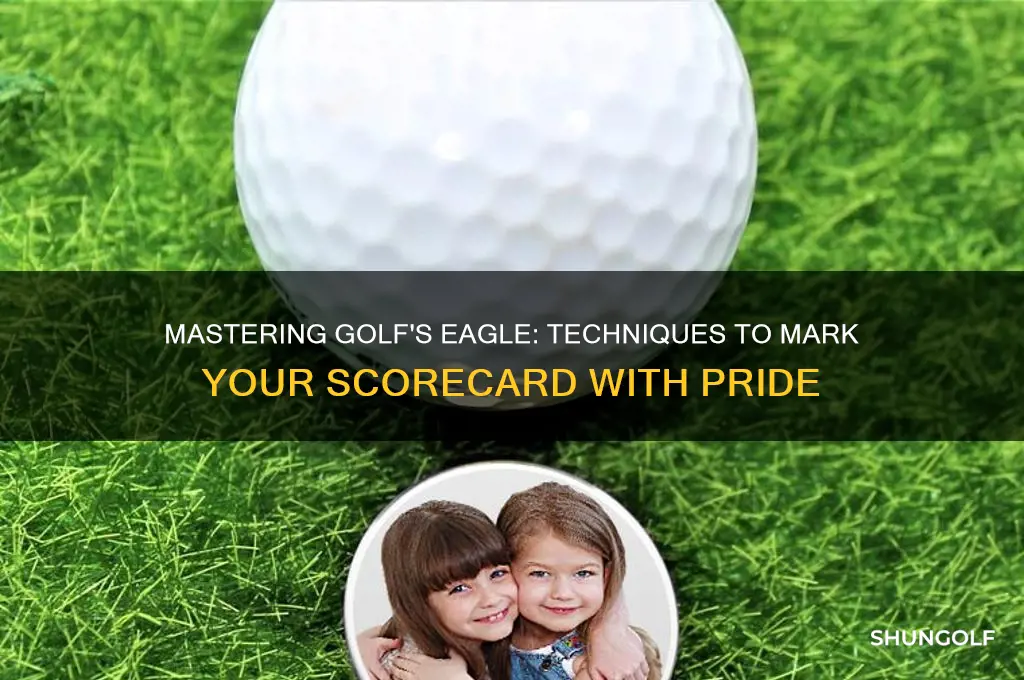 how do you mark an eagle in golf