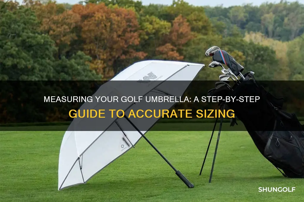 how do you measure a golf umbrella