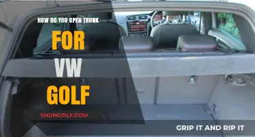 How to Easily Open the Trunk of Your VW Golf